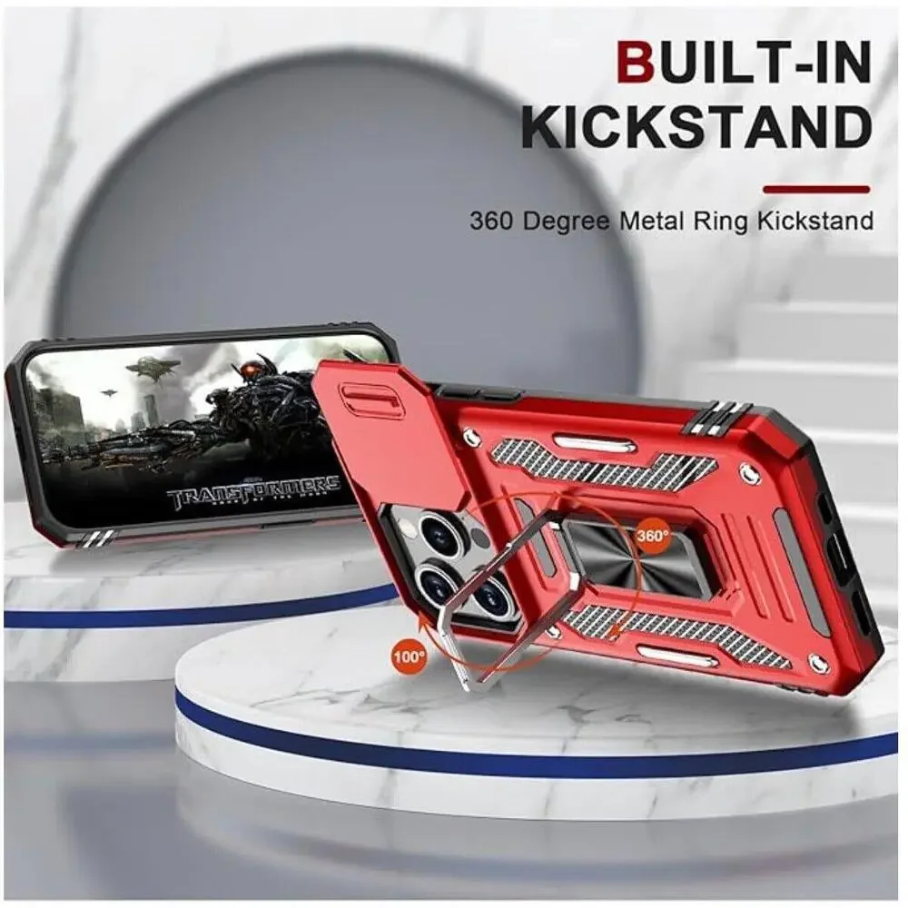 AUPAI for iPhone 15 Pro Max Case with Screen‎ Protector-with Magnetic Kickstand